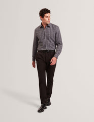 Men|Sale VYSER Jacquard Check Woven Long Sleeve Shirt - Ted Baker