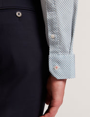 Men OLWENO Micro Geo Print Long Sleeve Slim Shirt - Ted Baker