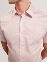 Men ROMMANN Micro Geo Print Slim Short Sleeve Shirt - Ted Baker