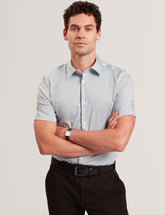 Men ROMMANN Micro Geo Print Slim Short Sleeve Shirt - Ted Baker