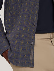 Men|Sale VYSER Jacquard Check Woven Long Sleeve Shirt - Ted Baker
