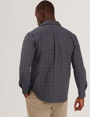 Men|Sale VYSER Jacquard Check Woven Long Sleeve Shirt - Ted Baker