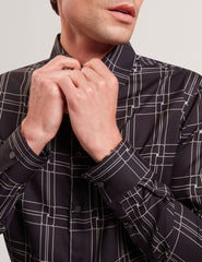 Men|Sale LIRRA Retro Check Print Long Sleeve Shirt - Ted Baker