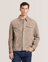 Men|Sale WILBUR - Suede Shirt Jacket - Ted Baker