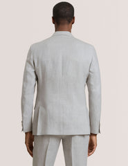 Men WINFRED - Single Breasted Two Button Notch Flat Front Linen Suit Jacket - Ted Baker