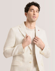 Men WINFRED - Single Breasted Two Button Notch Flat Front Linen Suit Jacket - Ted Baker