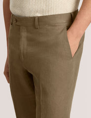 Men WINTER - Flat Front Linen Suit Pant - Ted Baker