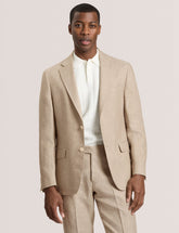 Men WINFRED - Single Breasted Two Button Notch Flat Front Linen Suit Jacket - Ted Baker
