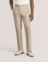 Men WINTER - Flat Front Linen Suit Pant - Ted Baker