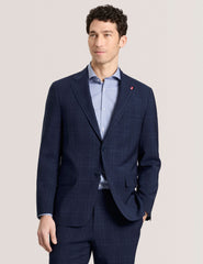 Men WRIGHT - Single Breasted Two Button Notch Flat Front Plaid Jacket - Ted Baker