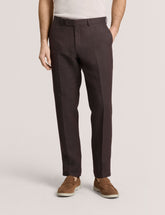 Men WINTER - Flat Front Linen Suit Pant - Ted Baker