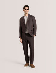Men WINTER - Flat Front Linen Suit Pant - Ted Baker