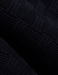 Men OSAKA Basket Texture Silk Blend Long Sleeve Polo - Ted Baker