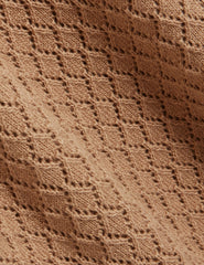 Men FERRISS Diamond Crochet Knit Cotton T-Shirt - Ted Baker