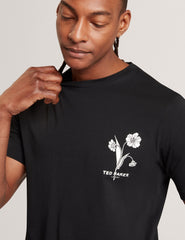 Men CAHEL Floral Logo Graphic Cotton T-Shirt - Ted Baker