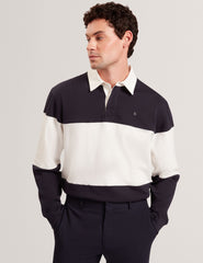 Men|Sale TRAVISS Block Stripe Jersey Cotton Rugby Shirt - Ted Baker