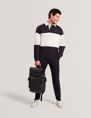 Men|Sale TRAVISS Block Stripe Jersey Cotton Rugby Shirt - Ted Baker