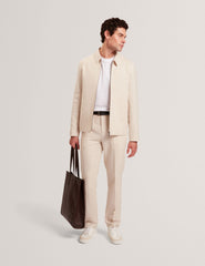 Men GIVRANT Tailored Linen Blend Slim Fit Pants - Ted Baker