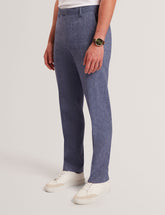 Men GIVRANT Tailored Linen Blend Slim Fit Pants - Ted Baker