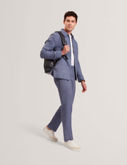 Men GIVRANT Tailored Linen Blend Slim Fit Pants - Ted Baker