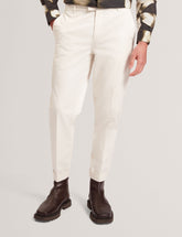 Men MOSES Tapered Cotton Stretch Twill Pants - Ted Baker