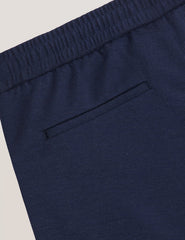 Men KNIT TWILL ELASTIC TROUSERS - Insignia Blue Heather - Ted Baker
