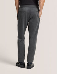 Men KNIT TWILL ELASTIC TROUSERS - Iron Gate Heather - Ted Baker