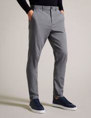 Men RYCE - Slim Fit Textured Cotton Blend Chinos - Ted Baker