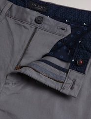 Men RYCE - Slim Fit Textured Cotton Blend Chinos - Ted Baker