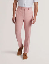 Men|Sale KENLEYT - Pink Linen Cotton Woven Dress Pants - Ted Baker