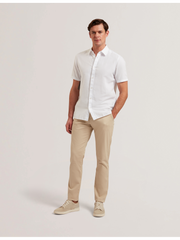 Men|Sale BATFORD - Tan Slim Fit Cotton Blend Chinos - Ted Baker