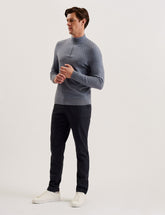 Men NOUNDS - Navy Puppytooth Check Slim Fit Pants - Ted Baker