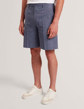 Men GIVRAN Slim Fit Linen Blend Tailored Shorts - Ted Baker