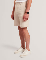 Men GIVRAN Slim Fit Linen Blend Tailored Shorts - Ted Baker