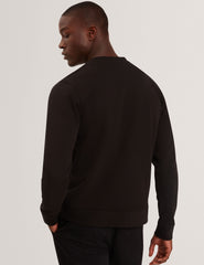 Men|Sale ATBOX Logo Patch Cotton Crew Neck Sweatshirt - Ted Baker