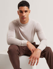 Men|Sale TORRA - Long Sleeve Silk Blend Crew Neck Jumper - Ted Baker