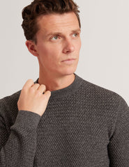 Men|Sale MONYA Textured Stitch Marled Knit Jumper - Ted Baker