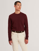 Men|Sale SAINSY Branded Texture Crew Neck Jumper - Ted Baker