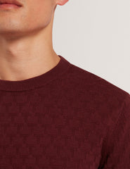 Men|Sale SAINSY Branded Texture Crew Neck Jumper - Ted Baker