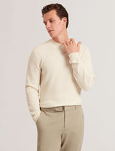 Men|Sale CLACX Waffle Knit Crew Neck Jumper - Ted Baker