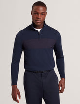 Men SIMONEAO - Textured Panel Half-Zip Modal Sweatshirt - Ted Baker