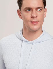 Men LOULAR - Textured T Knit Wool Blend Hoodie - Ted Baker