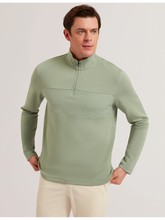 Men SIMONEA - Textured Panel Half-Zip Modal Sweatshirt - Ted Baker