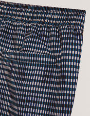 Men COMPTEN Blurred Check Mid-Length Swim Shorts - Ted Baker