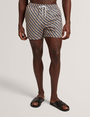 Men GLENDLE Goldfish Geometric Print Swim Shorts - Ted Baker