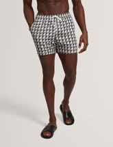 Men BELAIRE Retro Geo Drawstring Swim Shorts - Ted Baker