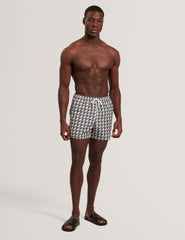 Men BELAIRE Retro Geo Drawstring Swim Shorts - Ted Baker