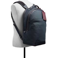 Men XADEN - Nylon Leather Trim Double Zip Backpack - Ted Baker