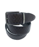 Men DIAMOND EMBOSSED BELT – Brown - Ted Baker