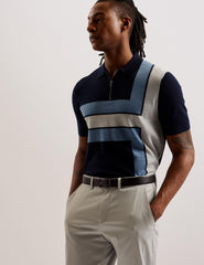 Men WAIDE - Woven Texture Leather Belt - Ted Baker